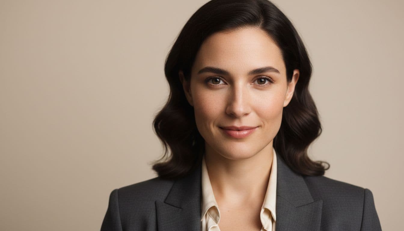 Confident person with a natural, professionally lit portrait from the best ai headshot generator app
