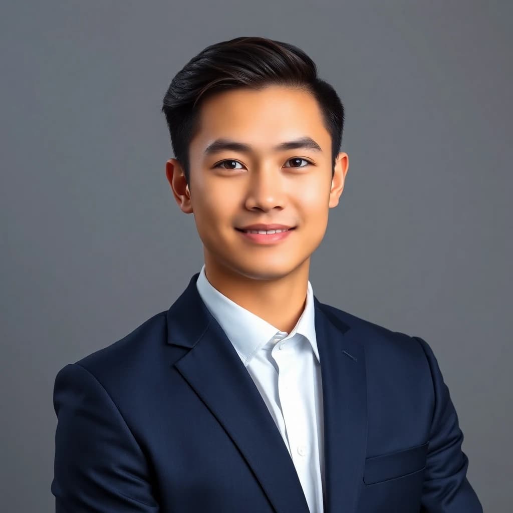 AI generated corporate headshot photo - SelfAI photo studio